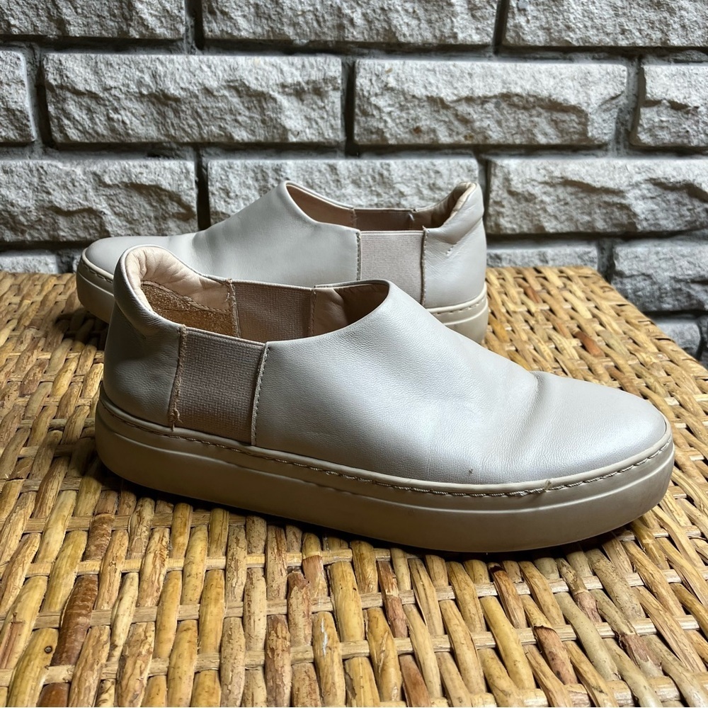 COS Leather Sneakers Slip On Minimalist Lagenlook - Picture 6 of 9